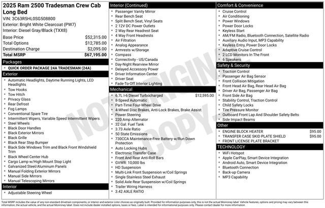 2025 RAM 2500 Tradesman