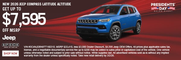 $7,595 off msrp on a new jeep compass