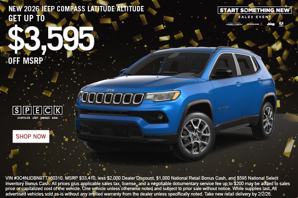 NEW 2026 JEEP COMPASS LATITUDE ALTITUDE