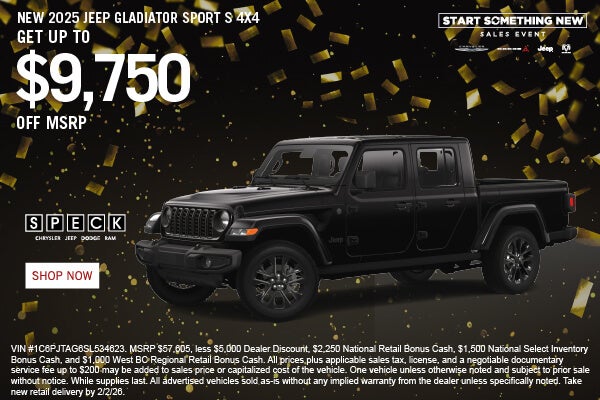 NEW 2025 JEEP GLADIATOR SPORT 4X4