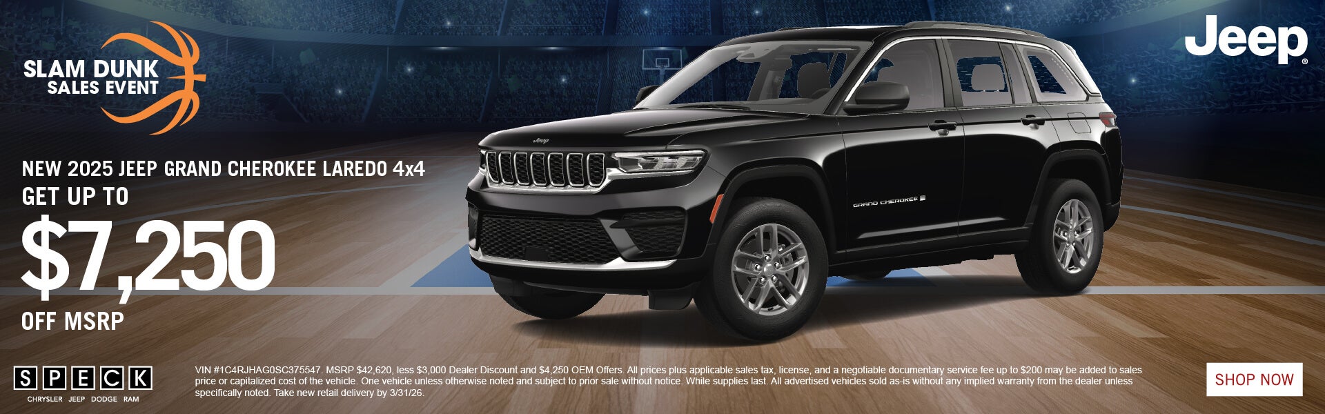 7,250 off msrp jeep grand cherokee
