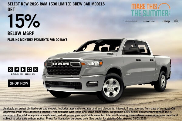 15% off msrp new ram 1500 models