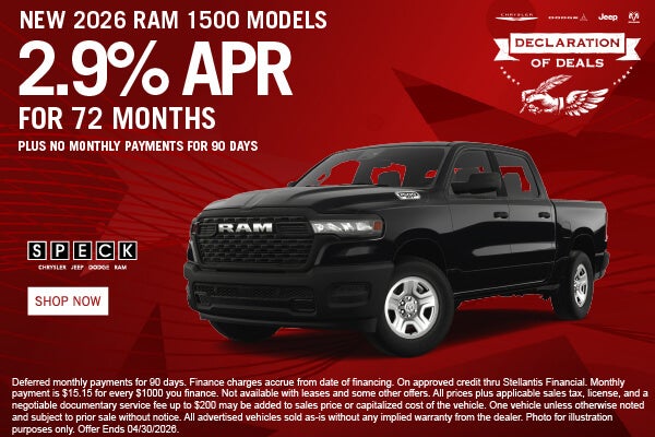 2.9 apr for 60 months ram 1500