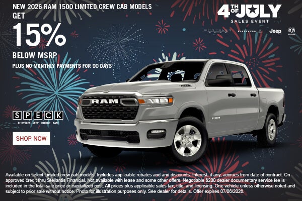 15 percent off msrp on ram 1500 models
