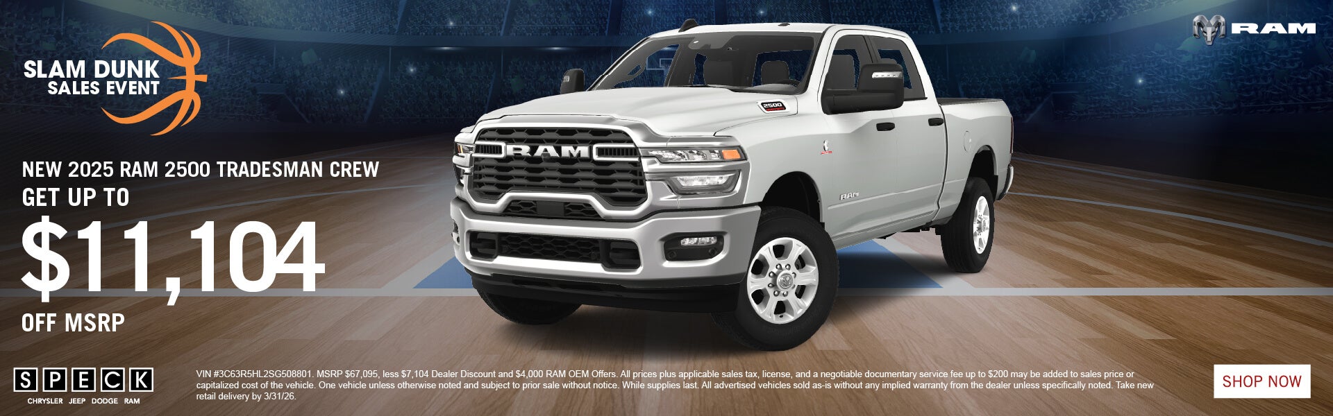 11,104 off msrp ram 2500