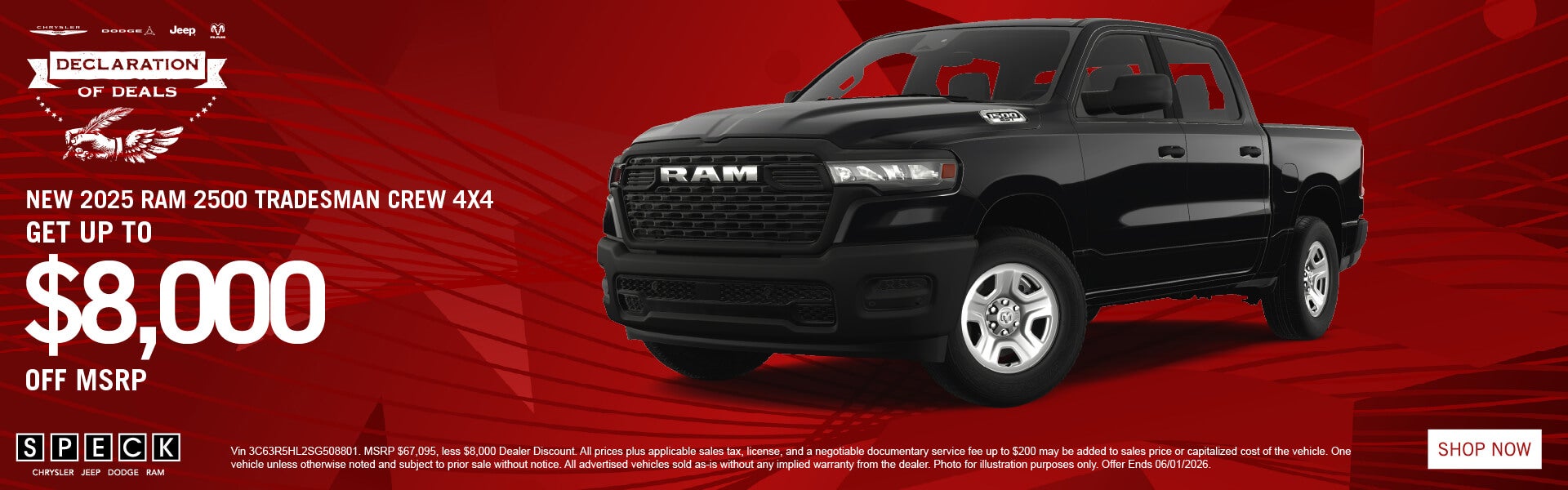 8000 off msrp 2025 ram 2500
