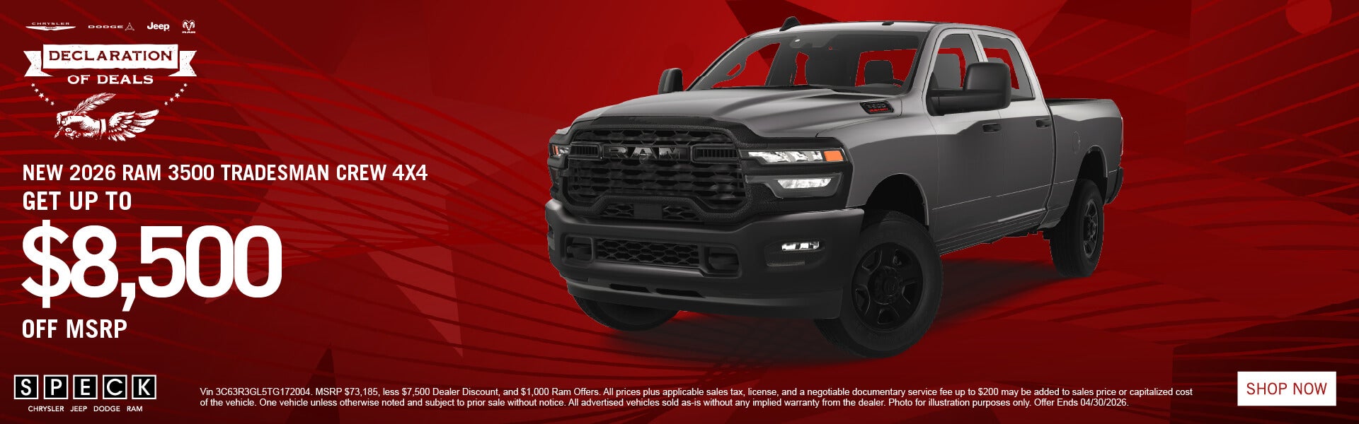 8500 off msrp new ram 3500