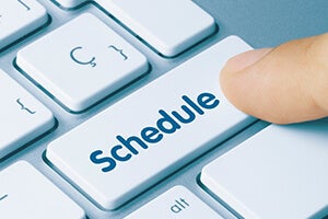 schedule button