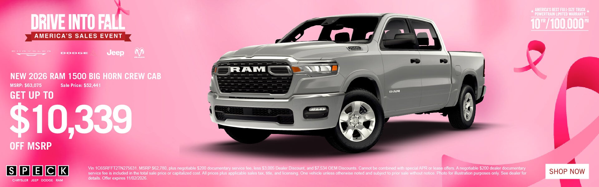 10,339 off msrp on a new ram 1500
