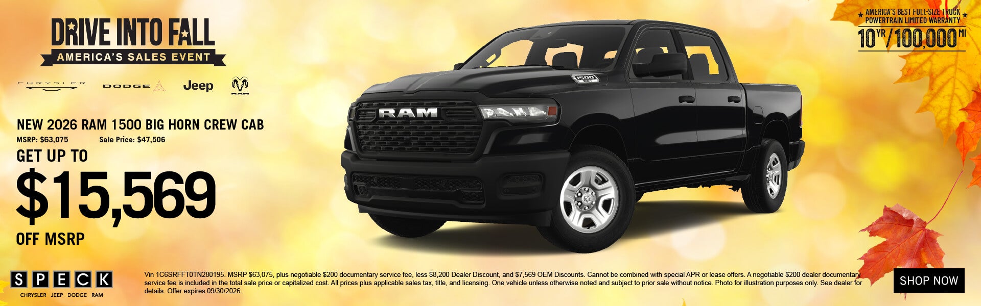 15,569 off msrp new ram 1500 