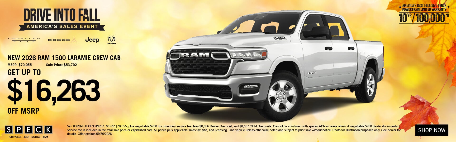 16,263 off msrp new ram 1500